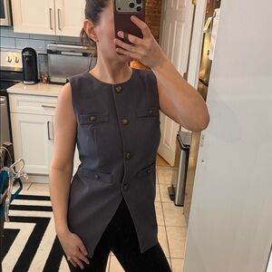 Rachel Zoe Gray Sleeveless Top